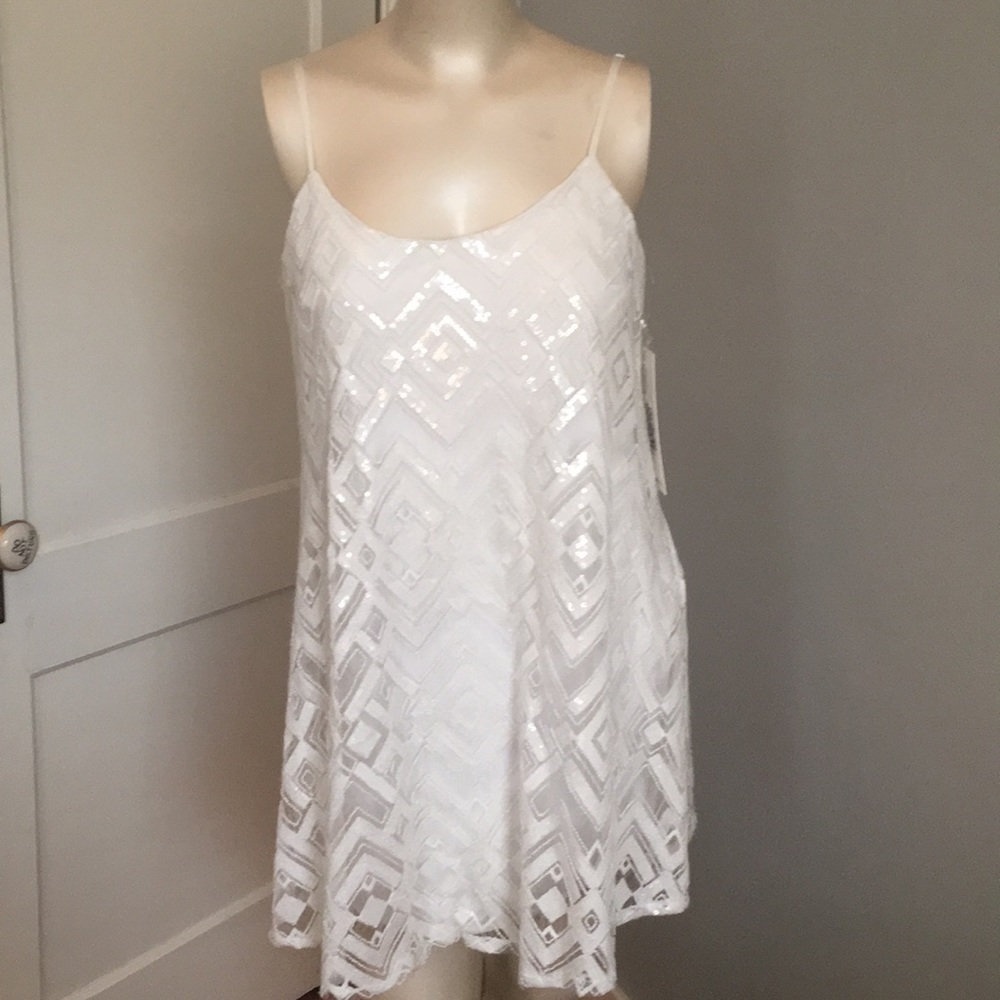 Emerald sundae‎ NWT strappy sequin dress